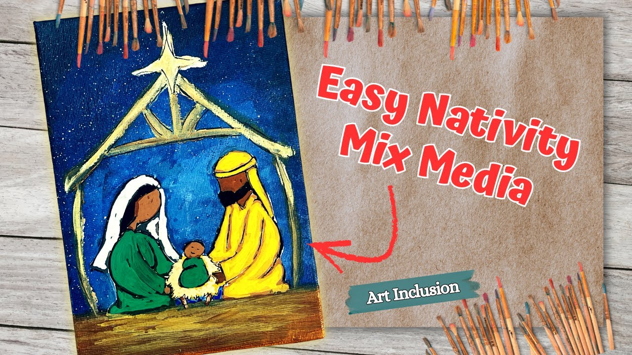 Gift Giving Craft of Baby Jesus's Birth : The Easiest Christmas Art for Kids and Parents 🎨💕
