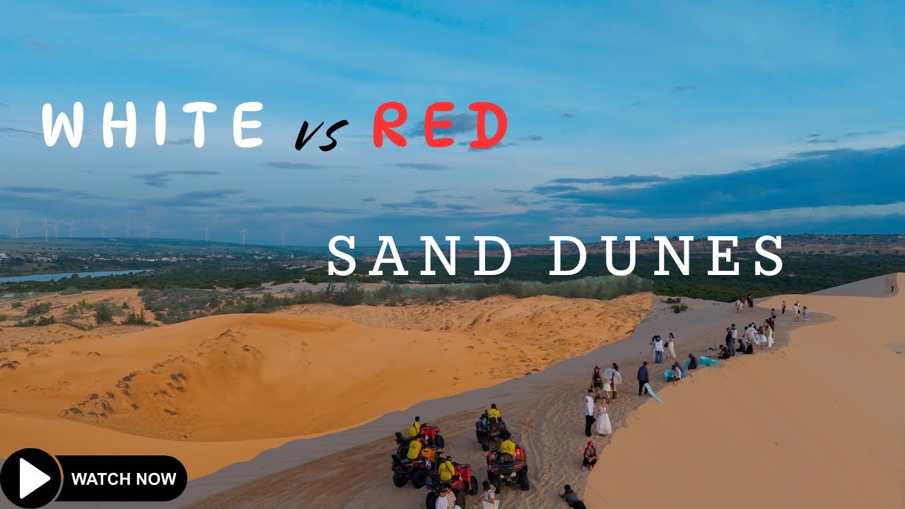 White Sand & Red Sand Dunes of Mui Ne | Epic Aerial Travel Vlog