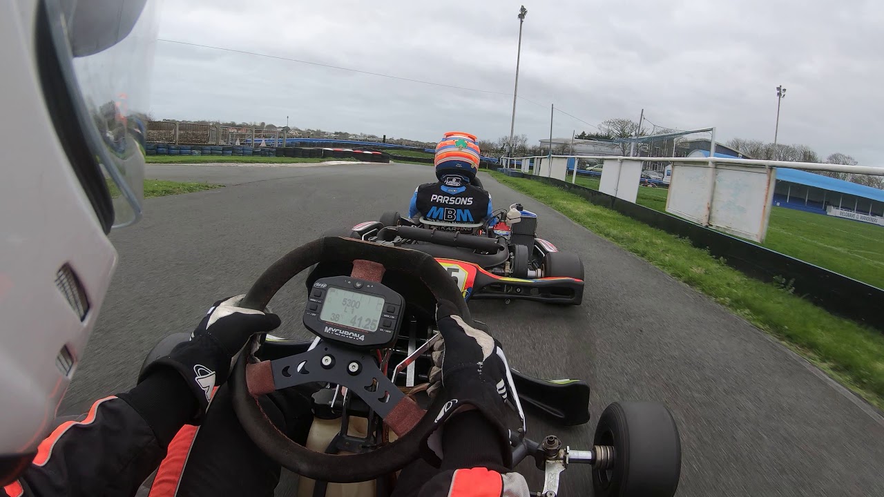 Karting Guernsey Junior Max practice 11 January (on very bad tires) Ep.2