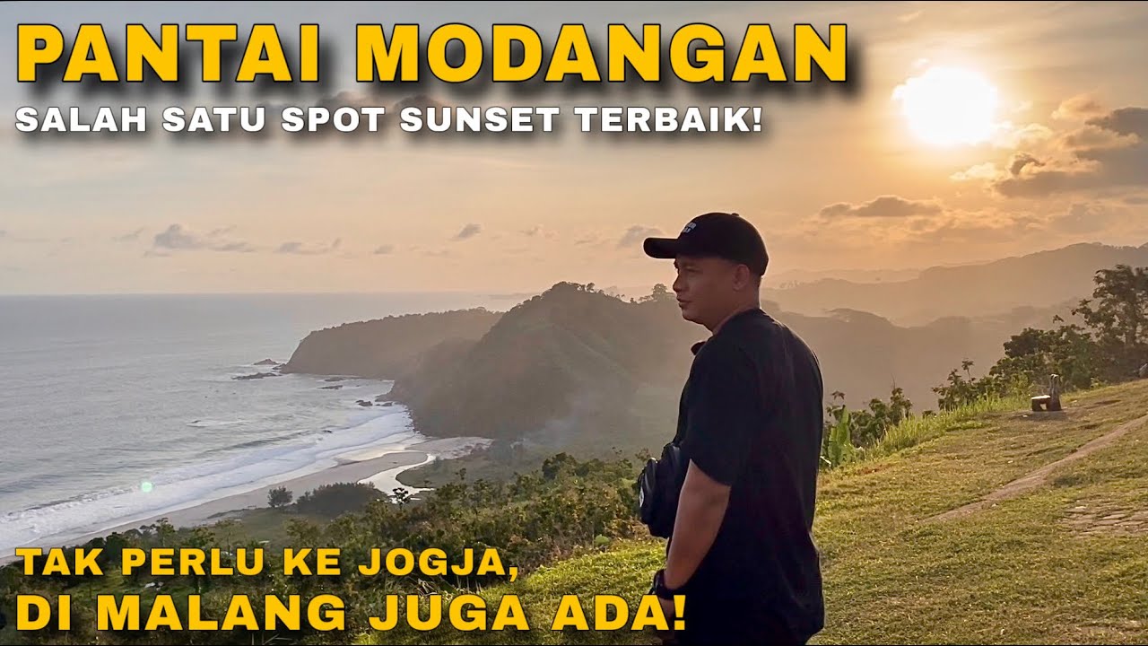 Indahnya Pantai Modangan Saat Senja | Pantai Modangan Malang Terbaru