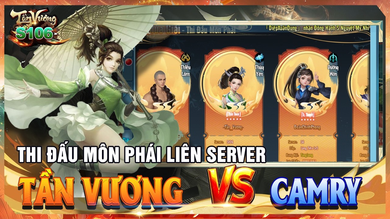 Thi Đấu Môn Phái Lăng Tiêu- Tần Vương đối đầu Camry
