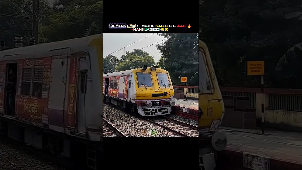 Local Train caught fire 🔥☠️ #train #railwaycontent #localtrain #accident #indianrailways #ytshorts