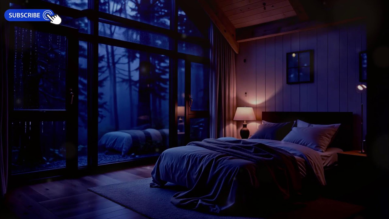 Stop Overthinking 🌧️ Soft Piano & Rain on Window | Stress Relief Sleep (10 Hours)