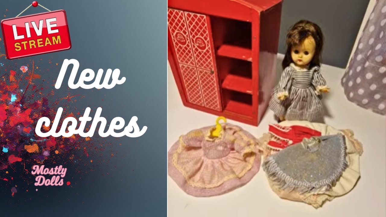 Opening New mail for my vintage Ginger Doll - with Ginger & Wardrobe- SILENT LIVE
