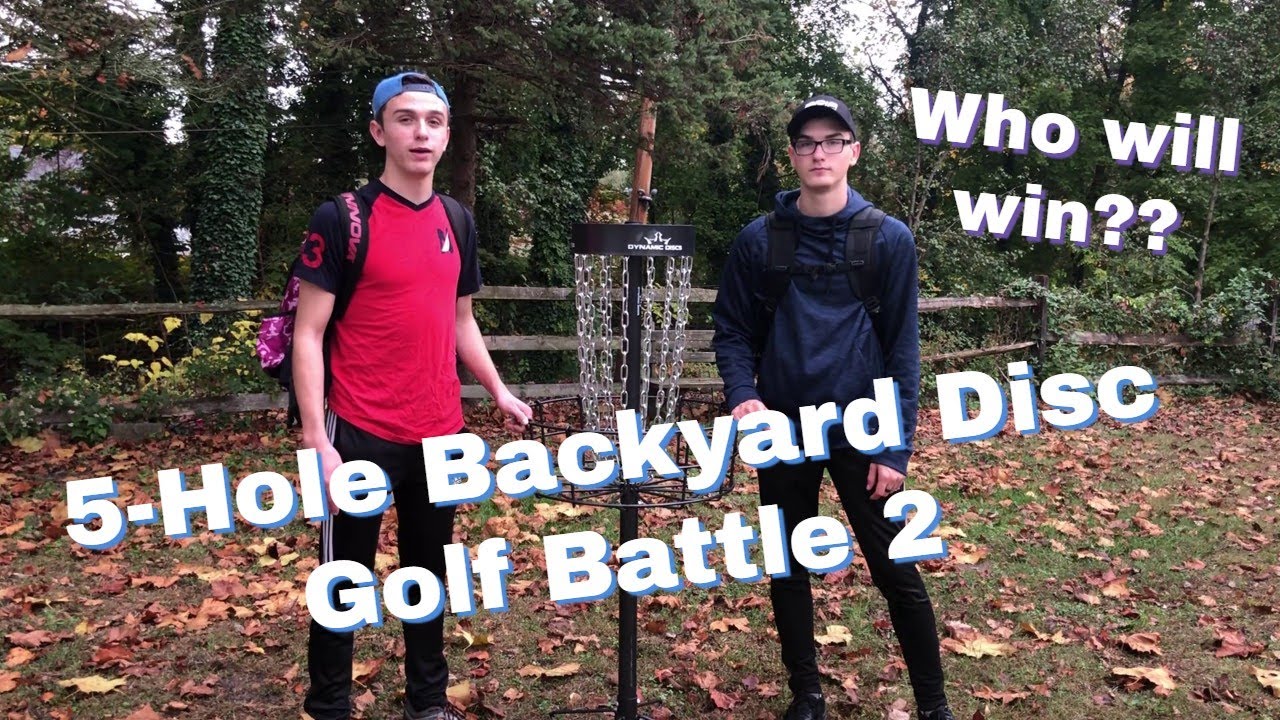 5-Hole Backyard Disc Golf Battle 2
