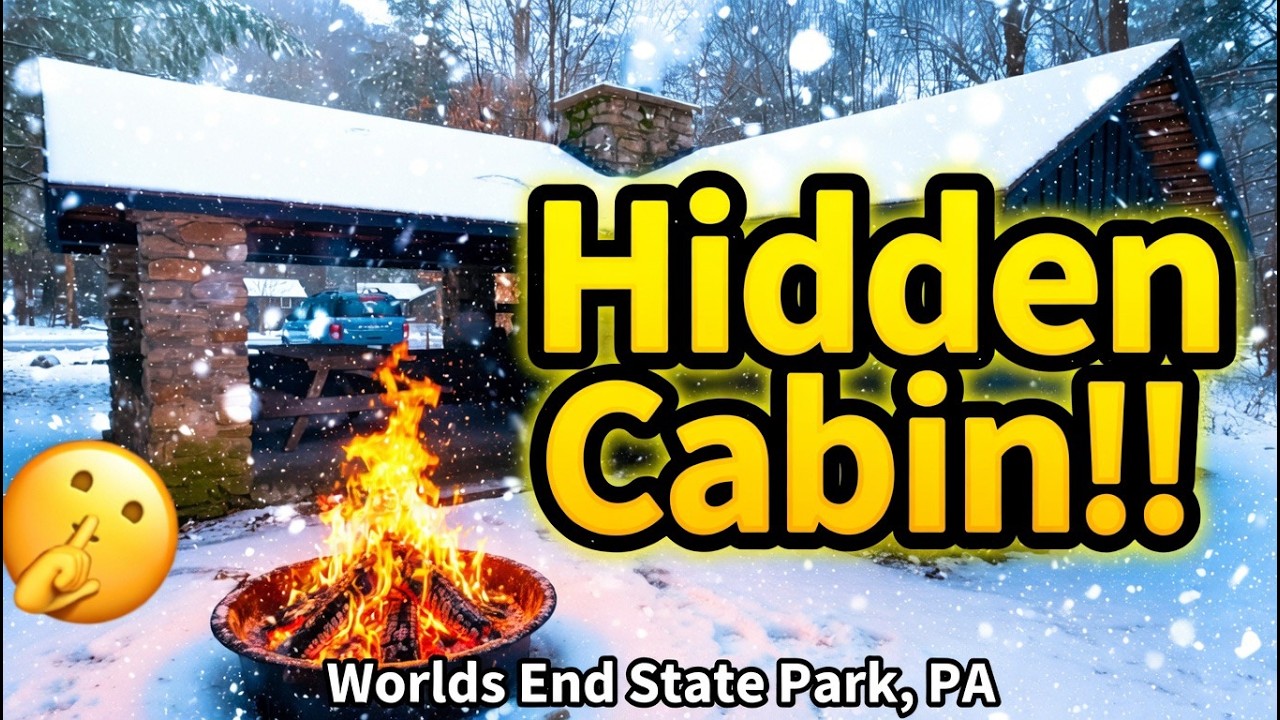 🔥 Hidden Getaway: Uncovering a Cabin at Worlds End State Park✌️🏠