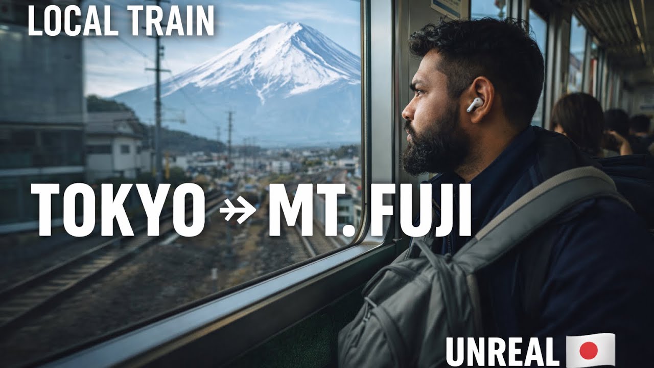 Epic Journey: Traveling from Tokyo to Mount Fuji via Local Train - A Hidden Gem Adventure!