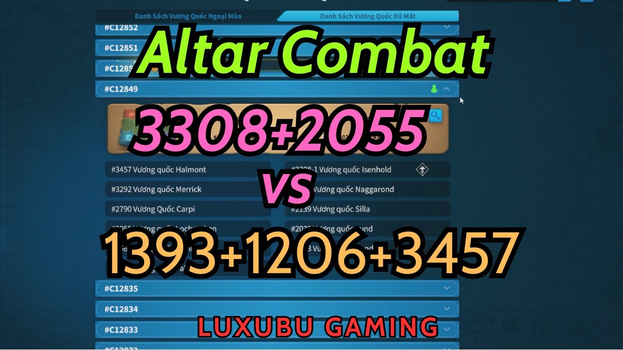 Altar Combat – KD 3308 | 3308 + 2055 VS 1393 + 1206 + 3457 | Day1
