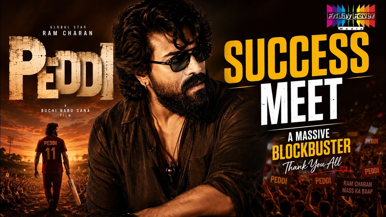 PEDDI Movie Success Meet LIVE | Ram Charan Grand Celebration Event | PEDDI Blockbuster Success Meet