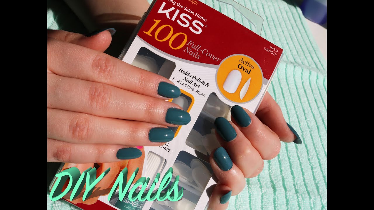 DIY Easy Fake Nails | Kiss Active Oval Full Cover Nails