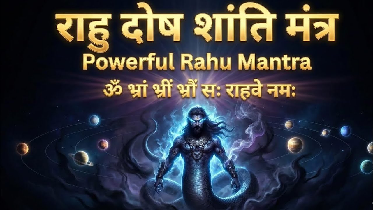 ॐ भ्रां भ्रीं भ्रौं सः राहवे नमः | Rahu Mantra | राहु दोष शांति शक्तिशाली मंत्र | Rahu Grah Mantra