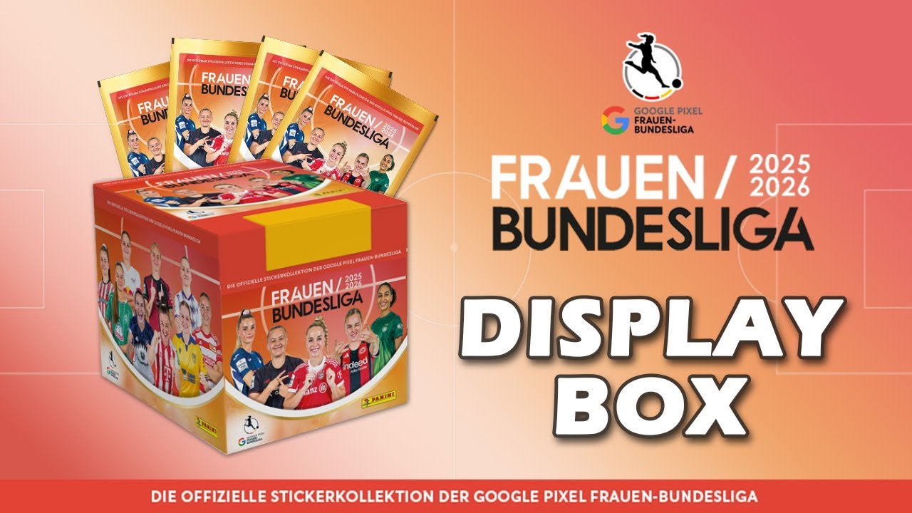 PANINI Google Pixel Frauen-Bundesliga 2025/26 Sticker - DISPLAY BOX