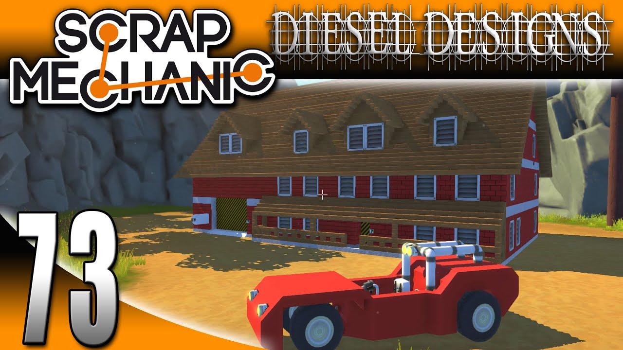 Scrap Mechanic Gameplay : EP73: FAN CREATION 3 Floor Mansion! (Let's Play 1080p)