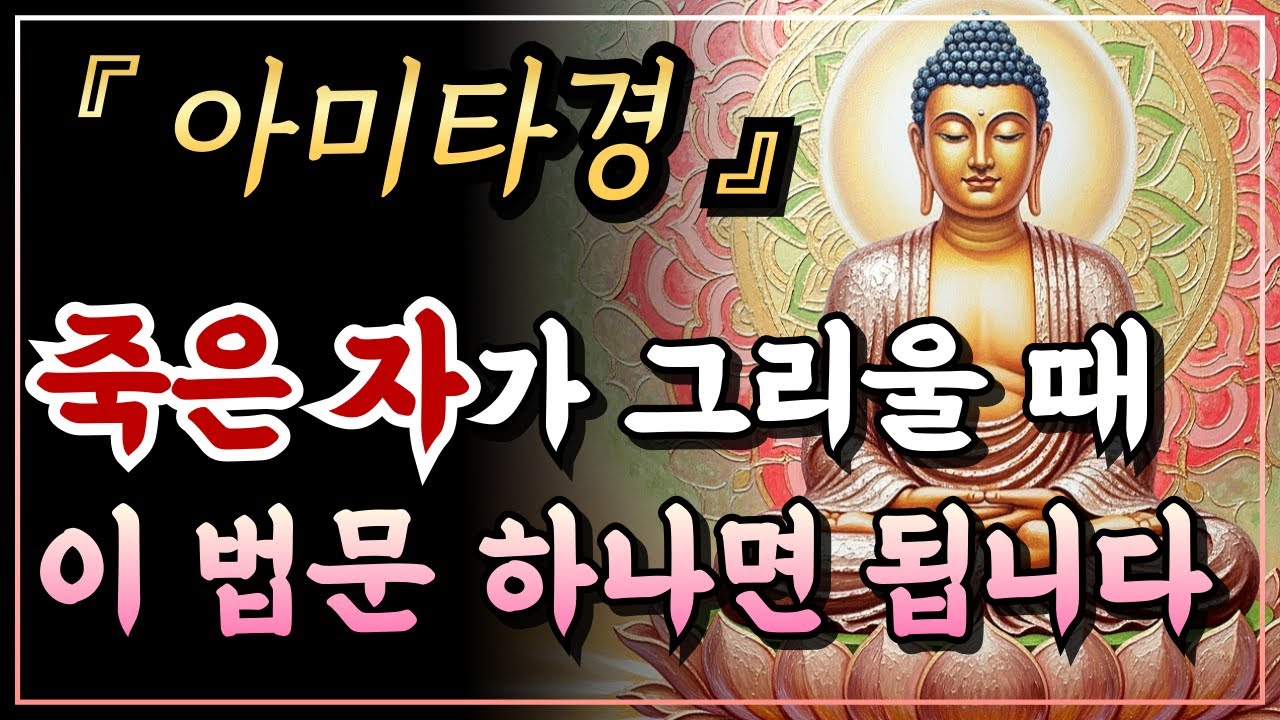 [부처님말씀] 먼저 떠난 가족이 사무치게 그리울 때, 영혼을 가장 편안한 극락으로 보내주는 법ㅣ아미타경ㅣ자면서 듣는 부처님 말씀ㅣ불교명언