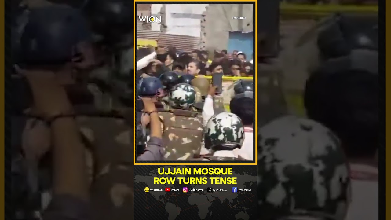 Ujjain Showdown: Police, Crowd Clash Over Proposed Shahi Masjid Demolition | WION