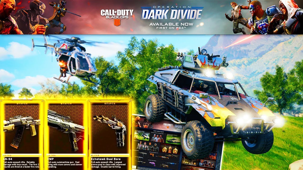 What's In the BO4 Operation Dark Divide Update? 3 NEW Weapons, Thrust Jumps, Tanks & More!