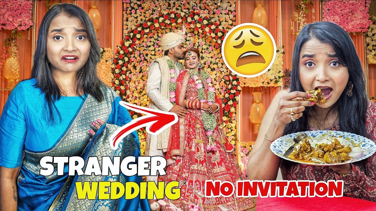 Going To Stranger's WEDDING Without INVITATION - নিমন্ত্রন ছাড়া বিয়ে বাড়িতে খাওয়ার FOOD CHALLENGE