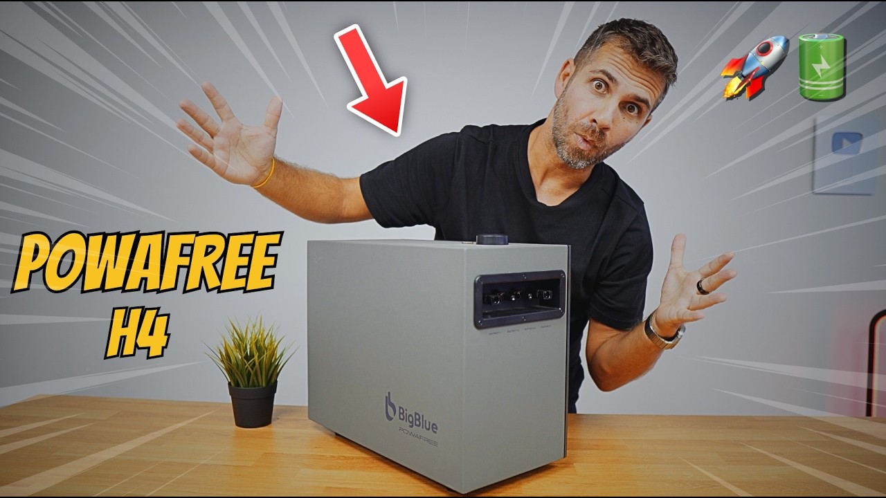 Tens 1 ou 2 painéis solares? 😱 Ninguém te contou que EXISTE esta bateria! 🚀 BigBlue POWAFREE H4