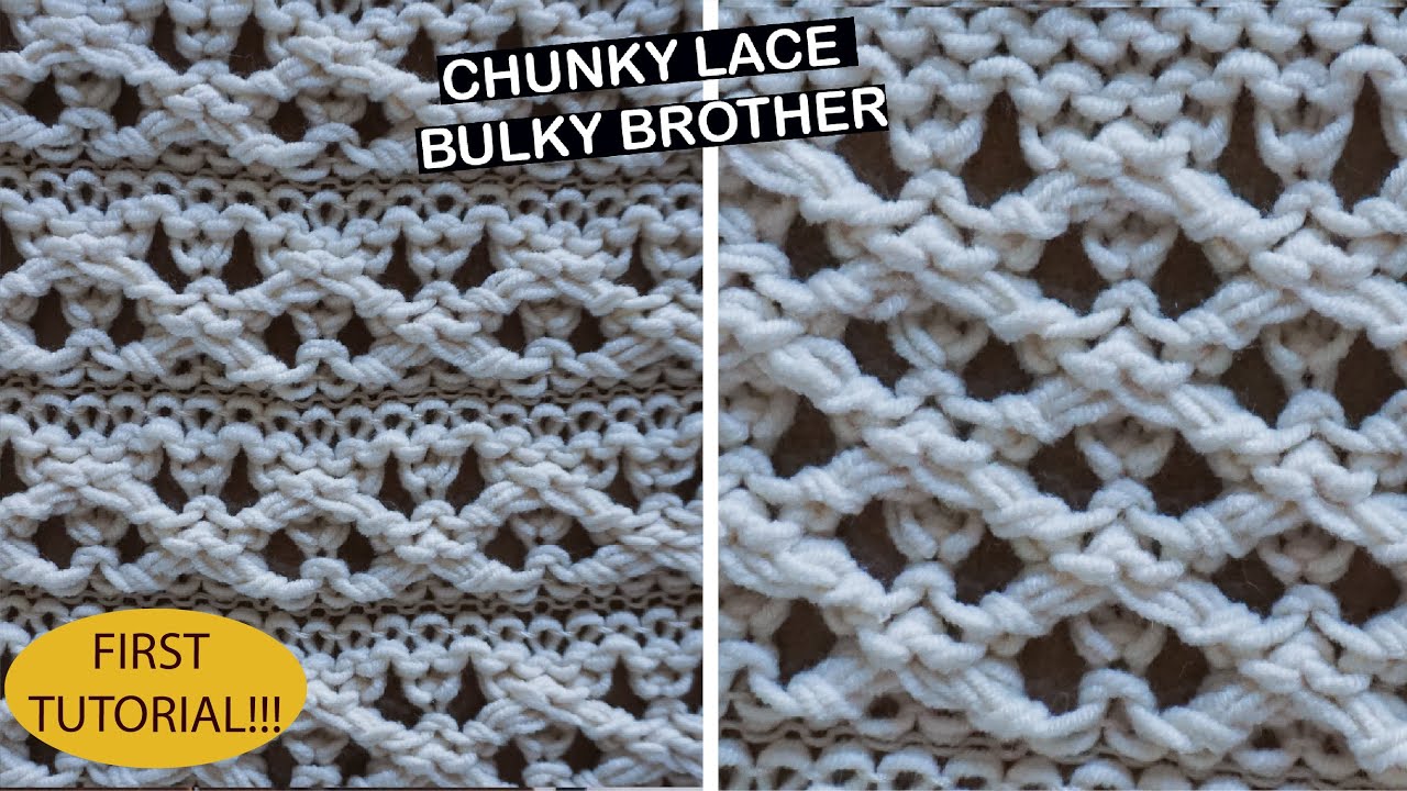 Lace Stitch on a Bulky Brother Knitting Machine – Step-by-Step Tutorial