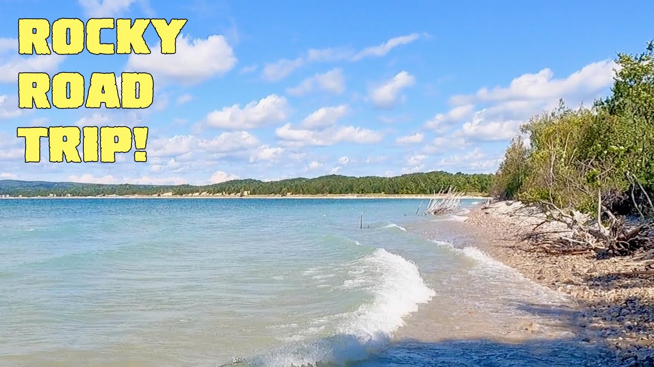 Looking for Petoskey Stones in Petoskey, Michigan