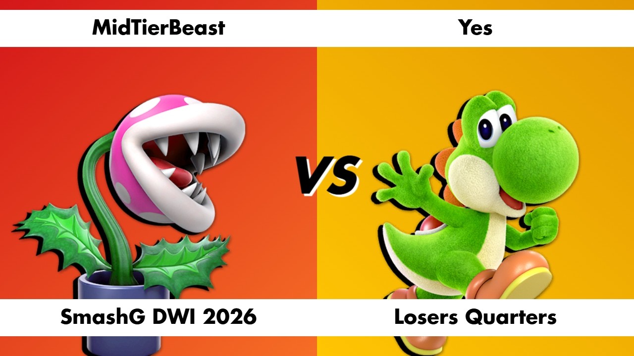 SmashG DWI 2026 - MidTierBeast (Piranha Plant) vs Yes (Yoshi) [LQF]