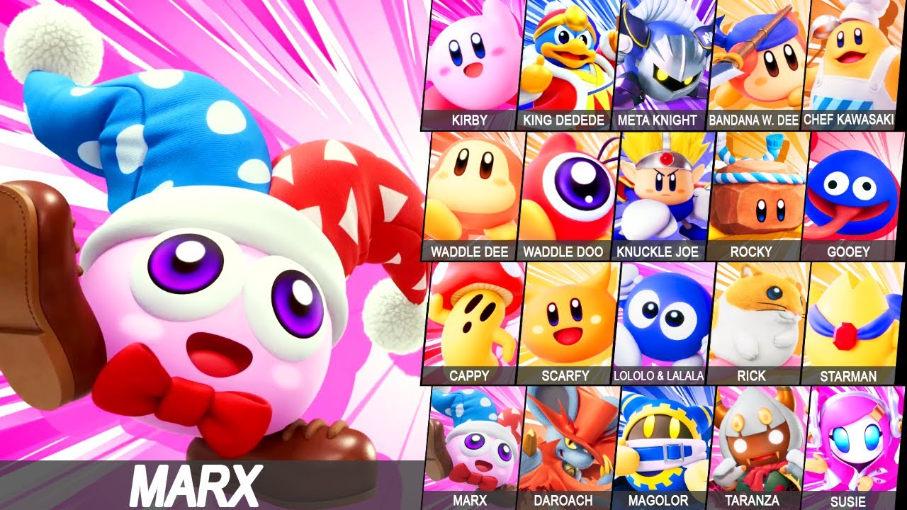 Kirby Air Riders (Switch 2) - All 20 Characters So Far (Full Roster Reveal)