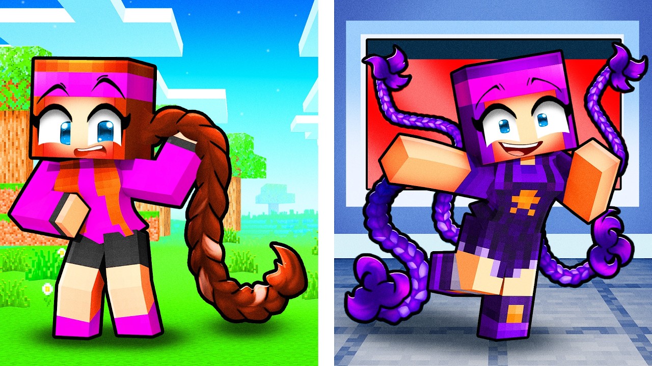 Je me transforme en LILY LOVEBRAIDS sur Minecraft !