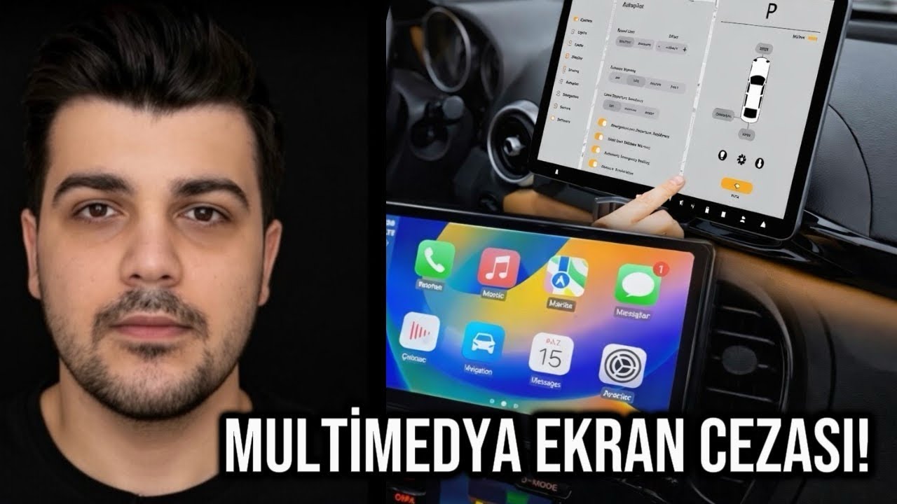 ARABALARDA MULTİMEDYA EKRANI - CARPLAY YASAK MI? 21.000 TL CEZA KESİLEBİLİR!