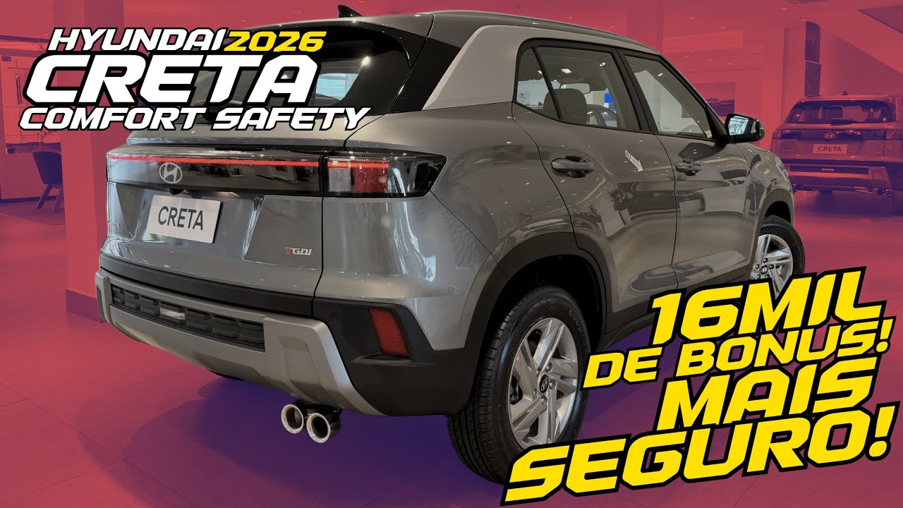 Novo Hyundai Creta Comfort Safety 2026 - QUERIDINHO DO BRASILEIRO?