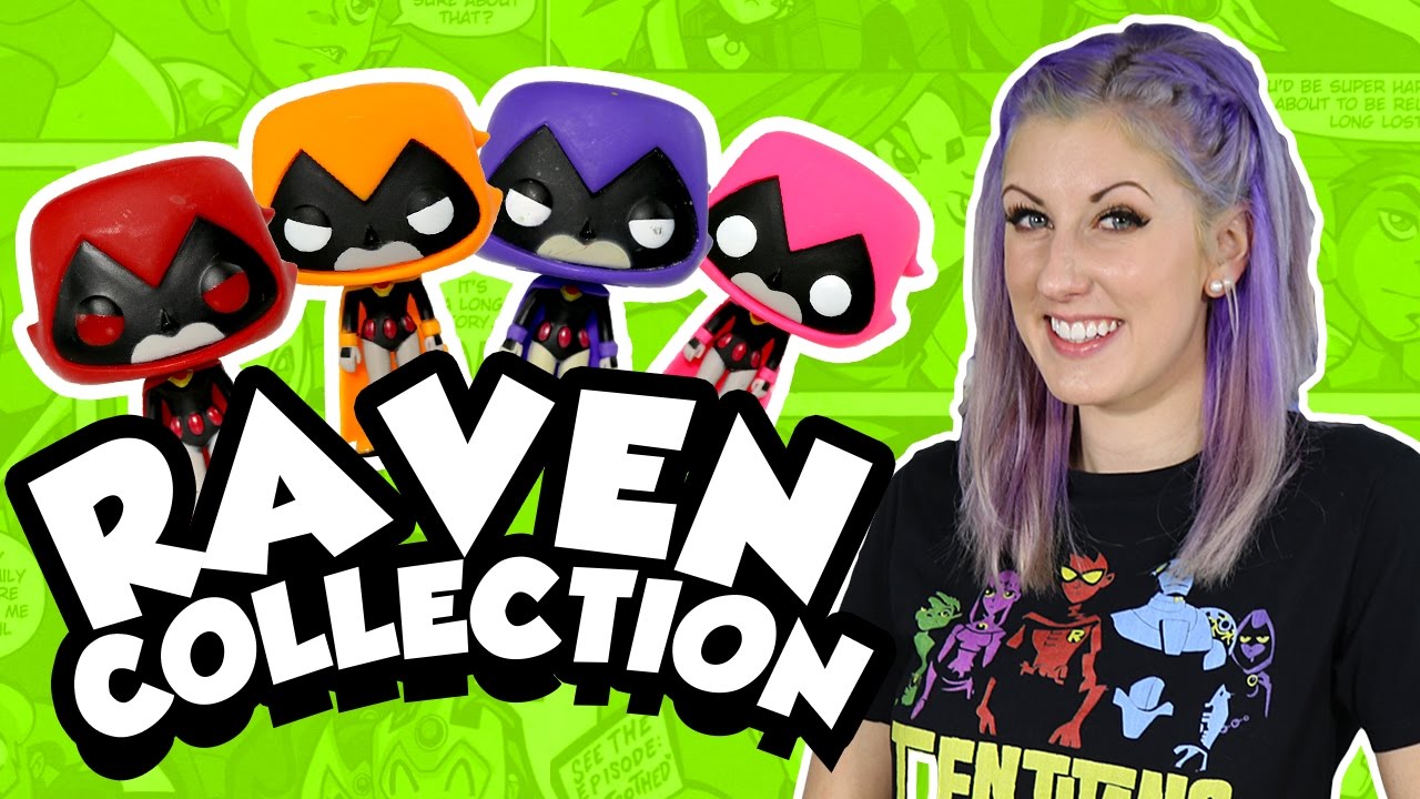 TEEN TITANS GO! Raven Collection of Funko Pop Characters a Full Set of Raven Teen Titans Pop Figures