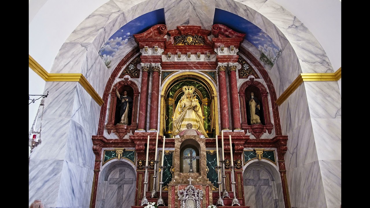 La Parroquia de Santo Domingo, con tronos y sin tronos. M&aacute;laga. 4K.