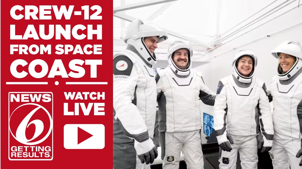 WATCH LIVE: Launch of NASA's SpaceX Crew-12 mission from the Cape