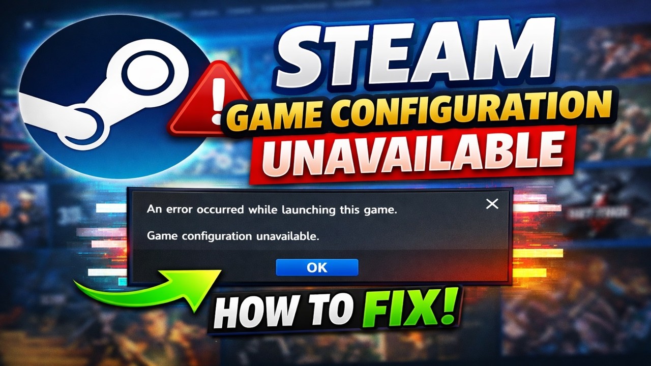How to Fix Steam Game configuration unavailable