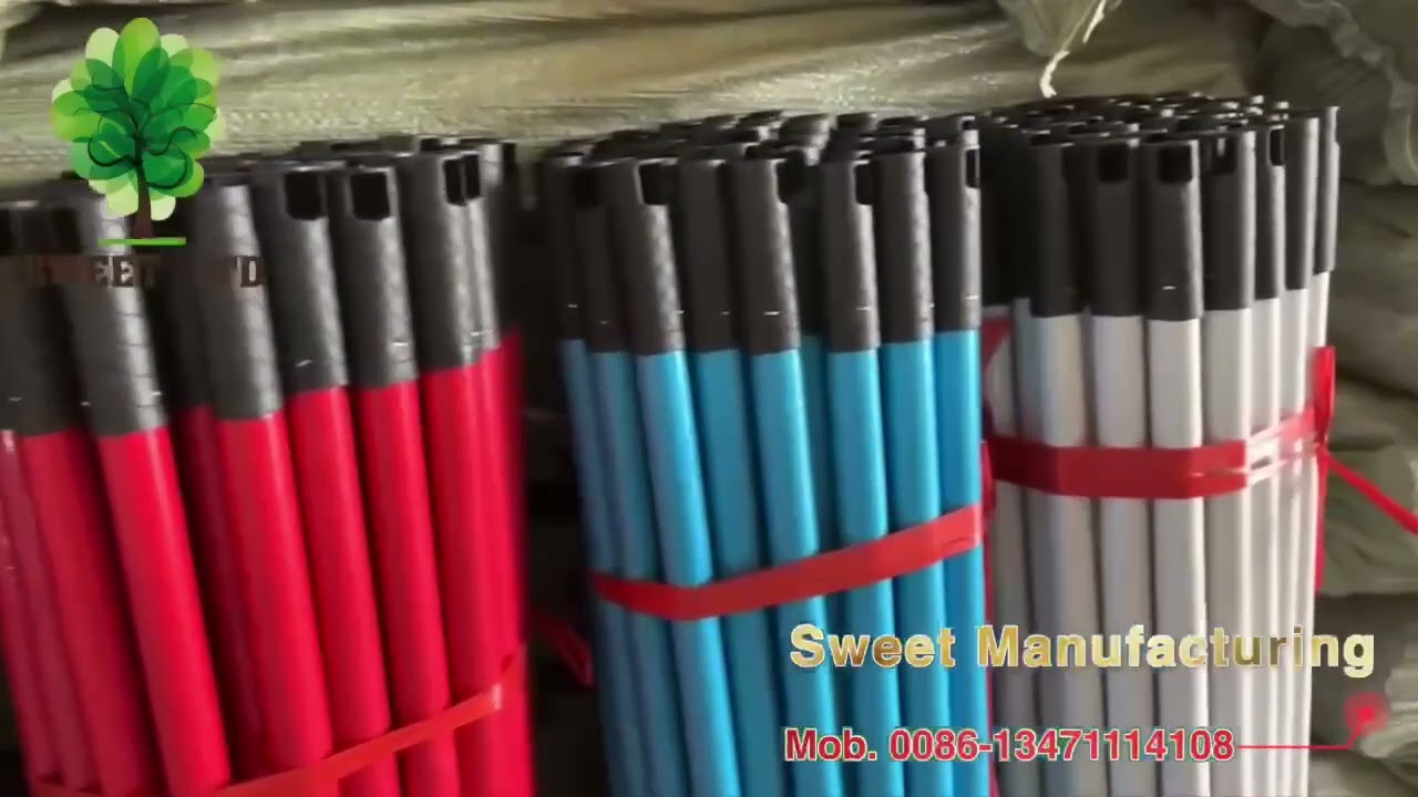 SWEET-PVC COATED WOODEN BROOM STICK #broomstick  #broomsticks  #broom  #mop ,Sell to #southamerica