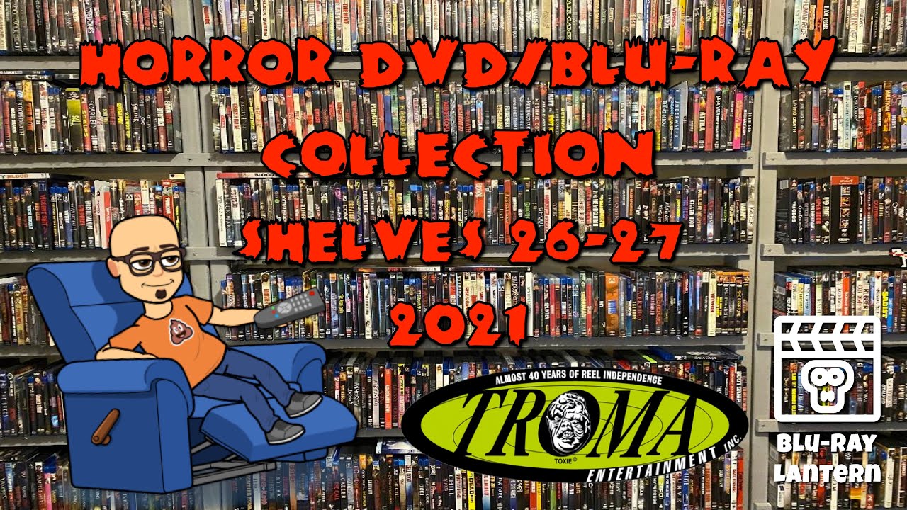 My DVD/Blu-ray Collection Shelves 26-27 TROMA MOVIES! (2021)