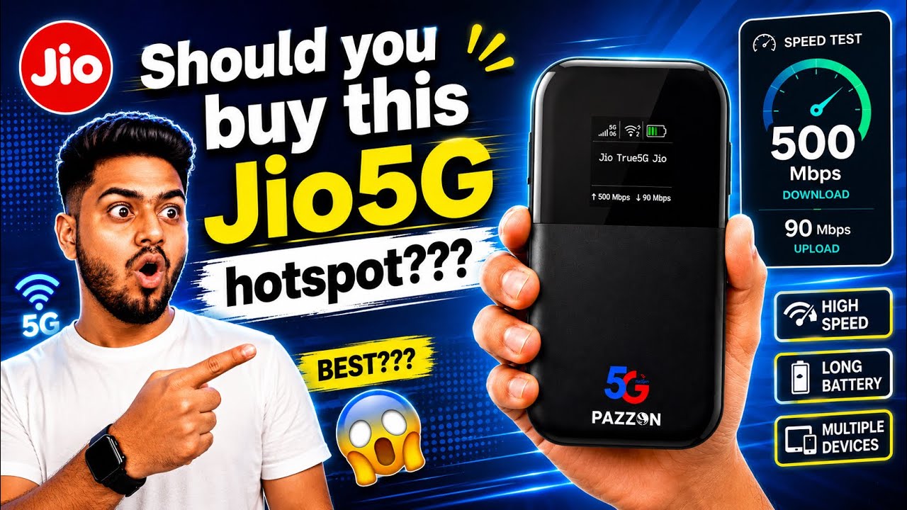 Should you buy this Pazzon JioTrue 5G supported hotspot??? Speed test, experience & settings 