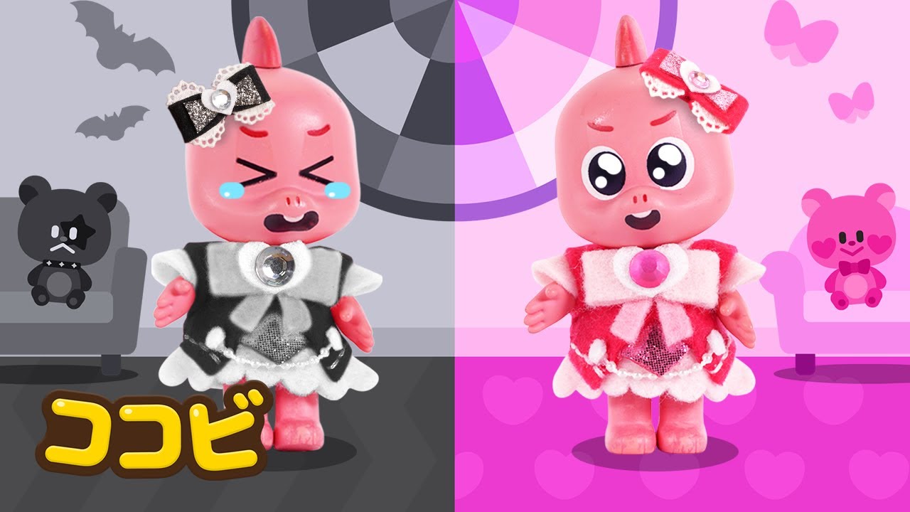 ピンク vs ブラックの歌💗🖤子供向けの歌｜ココビ