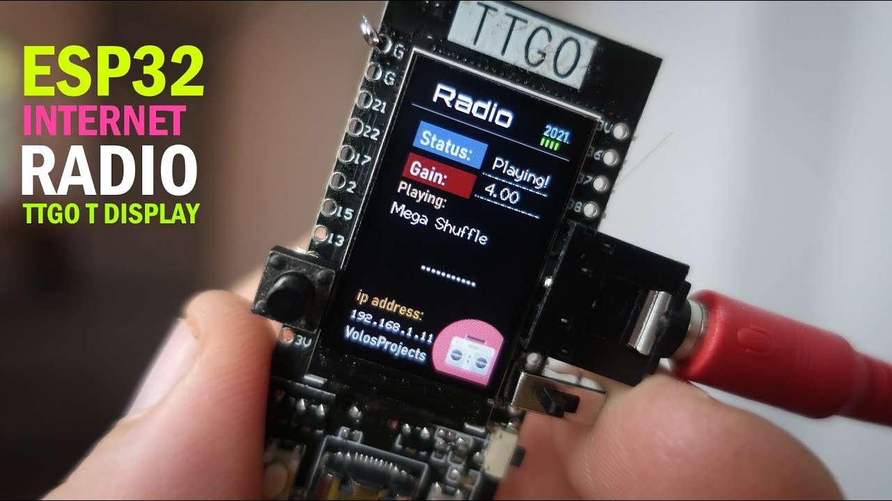 Плата интернет-радио ESP32 TTGO T-Display