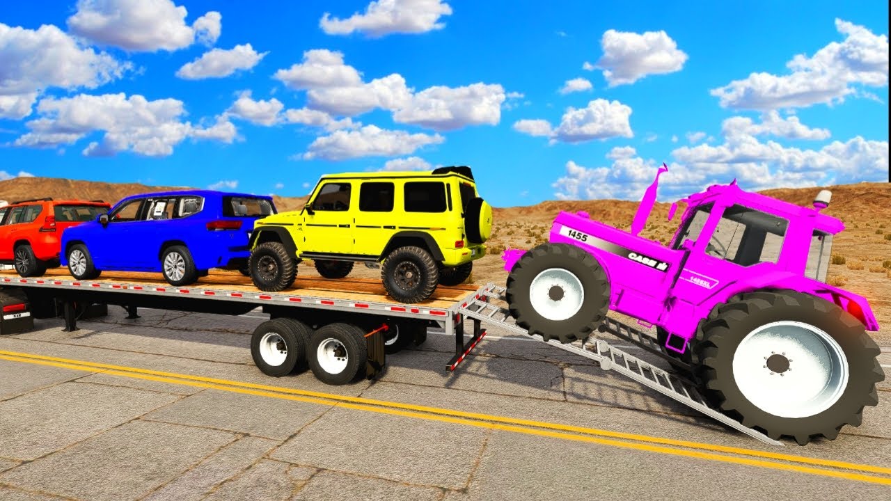 McQueen Danger Transport! Truck Crash & Pothole Test  #4 | BeamNG. Drive Gameplay