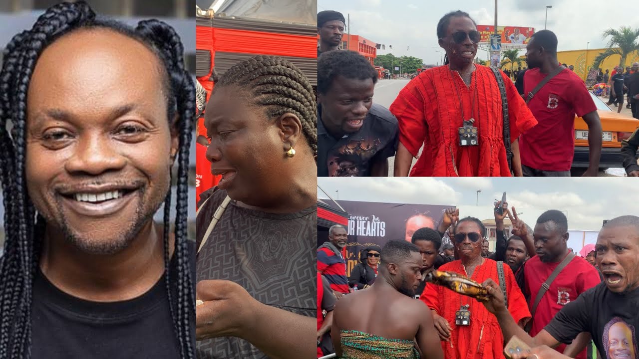 Kwaku Bonsam Cries When He Saw Daddy Lumba’s Dead Body Odo Broni cries 