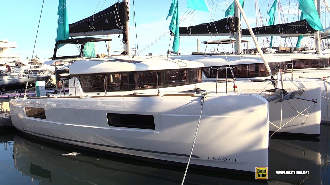 2019 Lagoon 40 Catamaran - Deck and Interior Walkaround - 2018 Cannes Yachting Festival