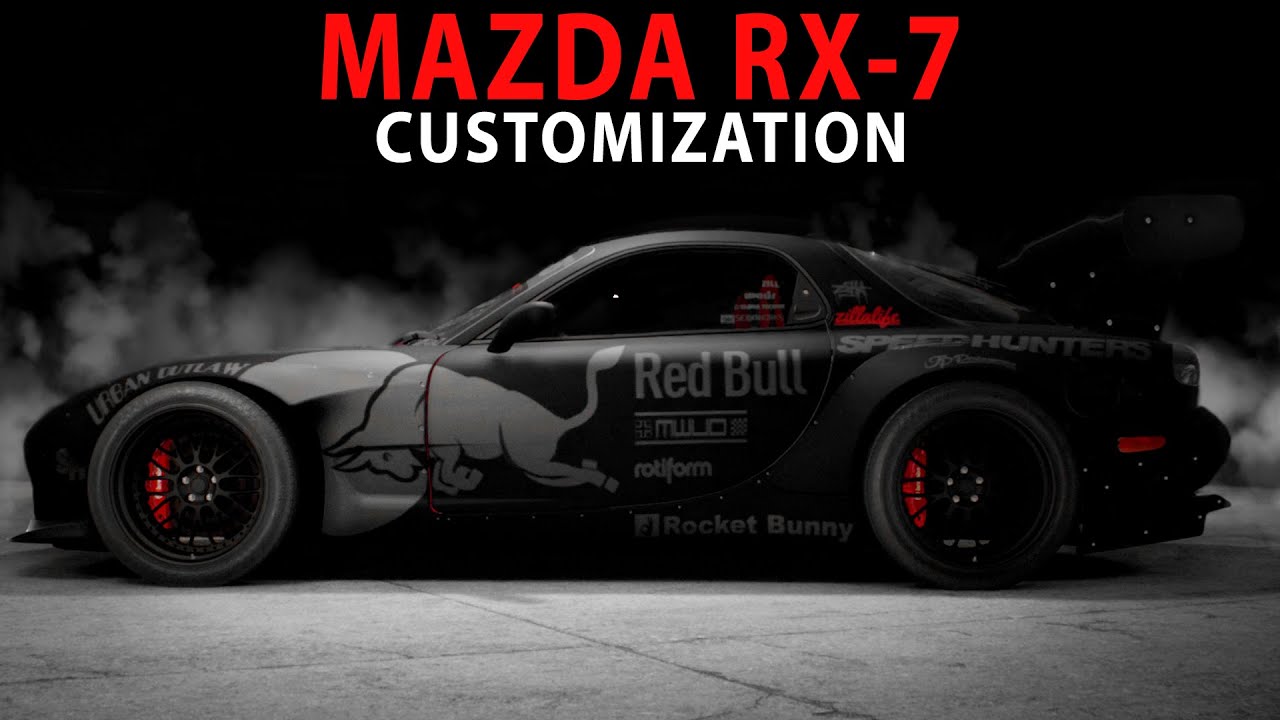 NFS 2015 - RedBull RocketBunny Mazda RX-7 (Cinematic / Drift / Speed Art / Customization / PC)