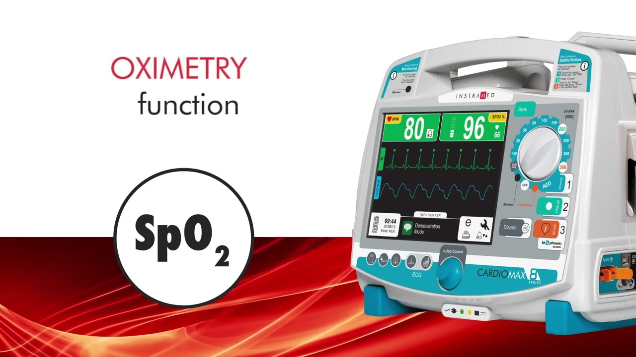 Video Biphasic Cardioverter Defibrillator Cardiomax ING