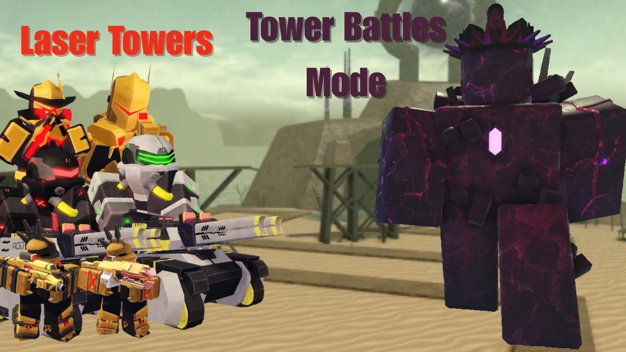 Solo Tower Battles Nightmare with Laser Towers || TDX