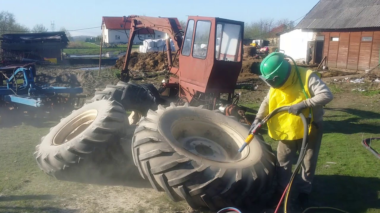 Piaskowanie sprzętu rolniczego