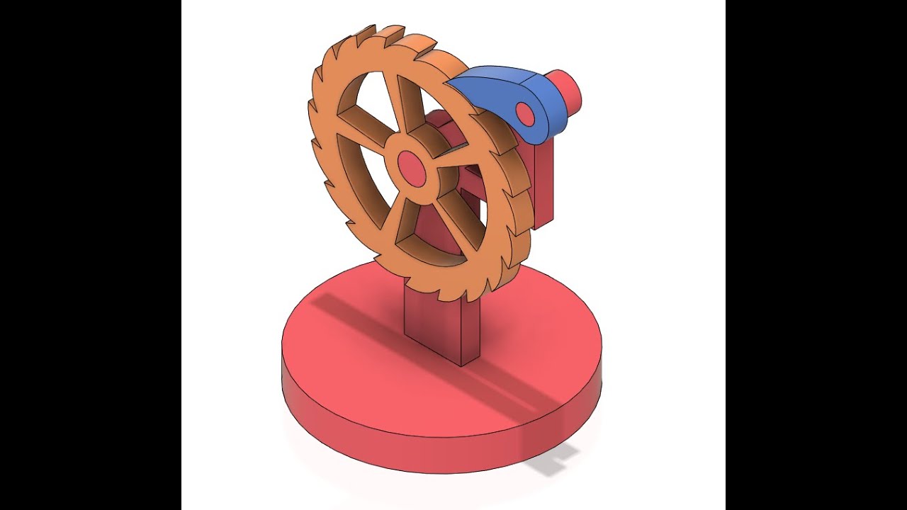 Ratchet  mechanism in fusion 360