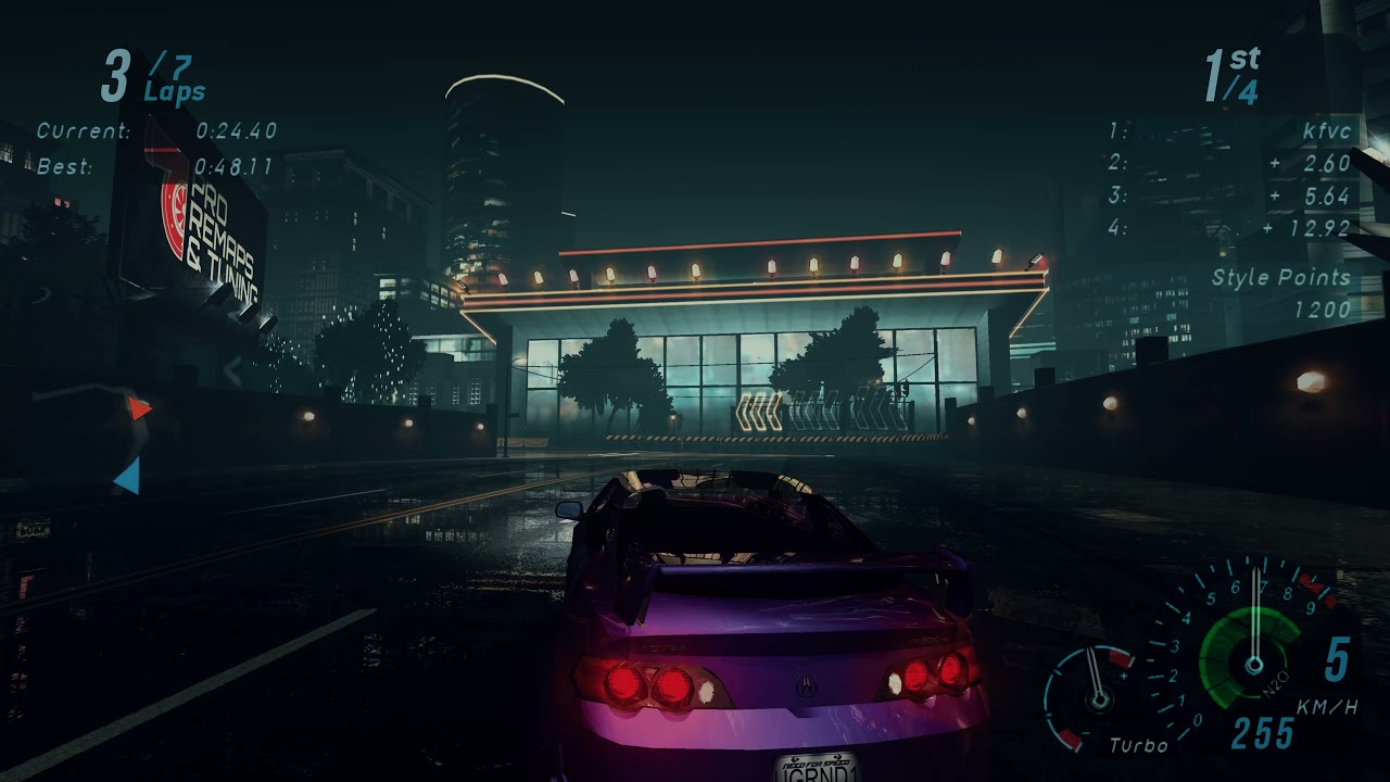 NFSU Redux* - Enduro Street Circuit w/ RSX [4k60fps]