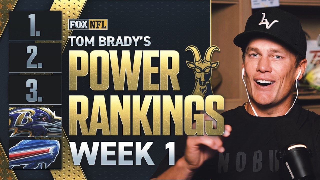 Tom Brady's Week 1 NFL Power Rankings 🚨