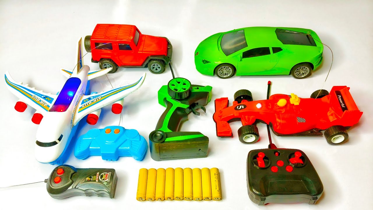 Unboxing Remote Control Airplane and RC Lamborghini Car and RC Thar gadi and Speed RC Car Unboxing 