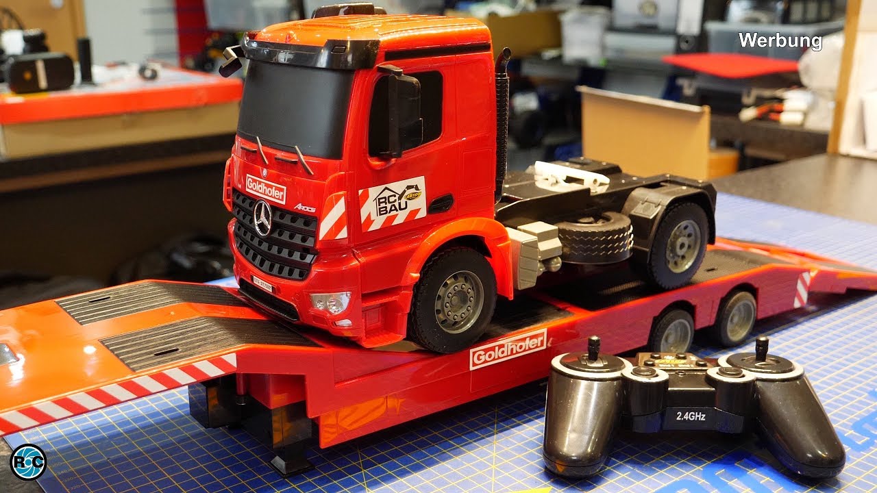 Carson Mercedes Benz Arocs RC Truck mit Goldhofer Tieflader - UNBOXING